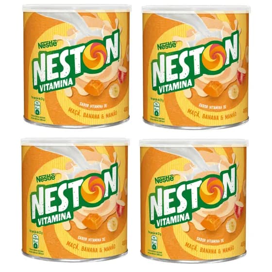 Neston Po para preparo de vitamina sabores 4 Latas