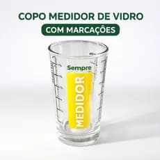 Copo Medidor de Vidro 350ml Sempre - Resistente e Prático para Cozinhar