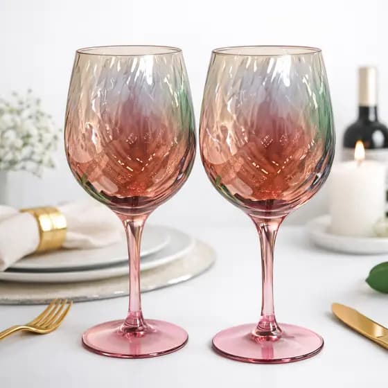 Kit 2 Taças Para Vinho ou Água 490ML Nadir Figueiredo Ideal para o Dia a DIa Mesa Posta Presentear