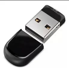 Mini Pendrive Usb Preto - 16GB