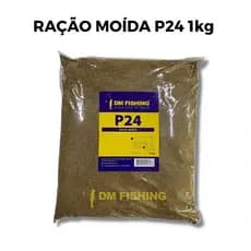 RAÇÃO MOÍDA P24 1kg  24% de proteína. Indicada para preparação de isca e massas para pesca de peixes de água doce: Tilápia, pacu, tamba, corimba, matrinxã, bagre, catfish, carpa e outros.