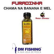Isca para pesca Ração Furada Acquamil Blindada "CHAMA NA BANANA E MEL" Massa Japonesa.