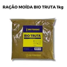 RAÇÃO MOÍDA BIO TRUTA 1kg 42% de proteína Para pesca de: Tilápia, pacu, tamba, corimba, matrinxã, bagre, carpa.