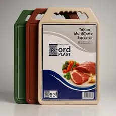 Tábua de Corte Plástica para Carnes, Frutas, Legumes, Churrasco Medida 35X21 Ótima para Dia-a-dia