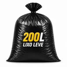 100 Unidades Saco de Lixo 200 Litros Preto para Lixo Leve Tamanho 83X92