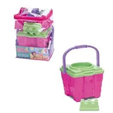 Kit Praia Rosa Infantil Meninas Verão Brinquedo c/ 9 Peças