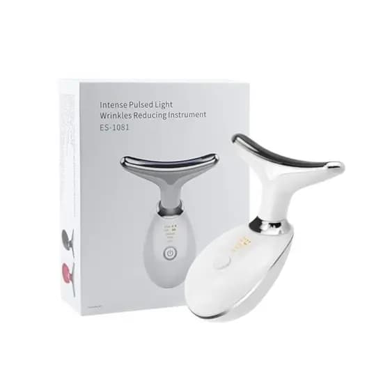 Massageador Facial Rejuvenescedor Intense Pulsed Cor Branco Com Luzes