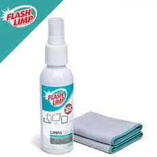 Kit Limpeza Flash Limp Limpa Telas 120ml - 2 Peças