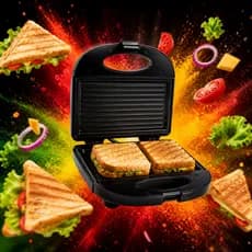Sanduicheira Grill Agratto 750W Antiaderente Pratic Gourmet Elétrica Compacta Lanche Sanduíche Grill