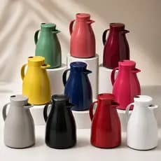 Garrafa Térmica Com Gatilho Paris 1L Unitermi 1000ml Café Chá Água Bule Térmico Mesa Cozinha Cantinho do Café Conserva