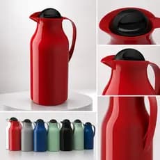 Garrafa Térmica de café Siena Unitermi 750ml Vermelha Verde Preta Branca p/ cozinha salas escritorio