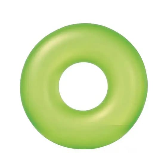 Boia Inflável Redonda Plástica Verde Neon 90cm Mor