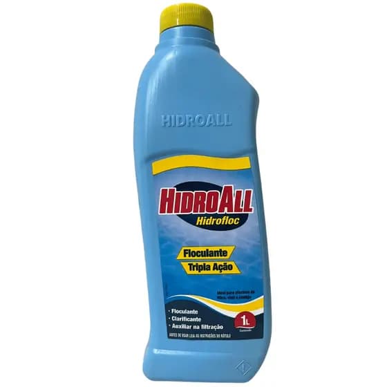 Clarificante Floculante Hidrofloc 1 Lt Tripla Ação Hidroall