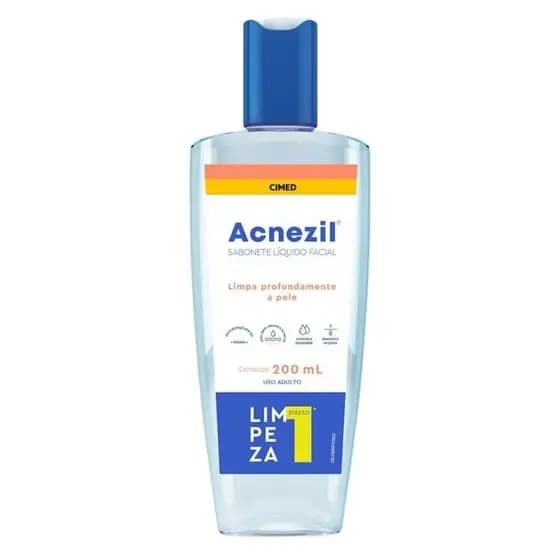 Sabonete Facial Acne e Oleosidade Acnezil Limpeza Profuda Cimed