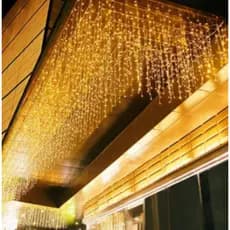 Cascata 400 Led's Decoração Natal Festas Pisca Branco frio/Quente/Colorido 10m Fixo e 8 Funções 110v/220v Conexão Macho