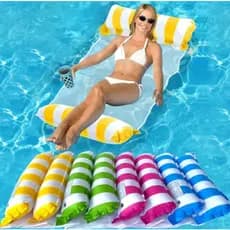 Bóias de Piscina Rede flutuante Inflável Colchão para água Reclinável