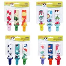 Kit 3 Unid Prendedor Universal Chupeta P/bebê - Clip Unissex