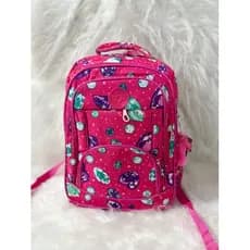 Mochila Escolar Estampada Linha KPL Forrada Tamanho Grande Chaveiro Macaquinho Material Impermeavel