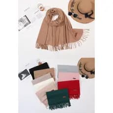 cachecol frente e verso estampado em cor sólida para mulheres no inverno xale de caxemira de imitação de alta qualidade para estudantes cachecol quente de malha para homens