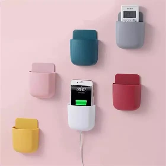 Suporte adesivo de parede para celular, controle de ar-condicionado, controle remoto, suporte de parede