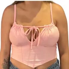 Cropped com Decote e Bojo TOP Verão - Várias cores e Modelos