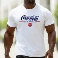 Camiseta Coca-Cola Clássica Retrô T-Shirt 100% Algodão Premium Unissex Camiseta Masculina Estampada