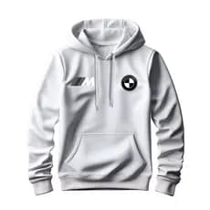 Moletom Canguru Masculino Blusa de Frio Estampado BMW Algodão Quentinho Bolso