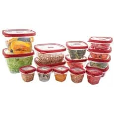 Kit 15 Potes Herméticos Empilháveis Organizador Cozinha Mantimentos