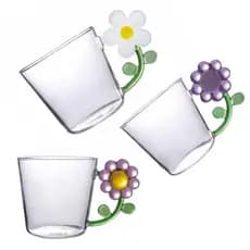 Caneca 3D em Borossilicato Pétalas 250ml - Alta Resistência Térmica Presente para o Dia das Mães