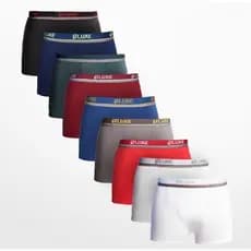 Cuecas boxer tamanho especial G1-G2-G3 cores sortidas KIT 5 peças microfibra e forro de algodão