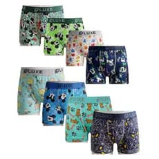 Cuecas infantil kit 3 peças  Boxer microfibra estampadas com forro de algodão