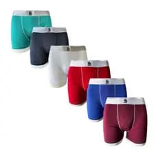 KIT 3 peças Cuecas boxer microfibra cores lisas forro de algodão