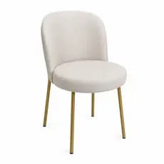 Cadeira Ayla Base de Ferro Dourada Elegance Diversas Cores Jantar Penteadeira Salão Recepção