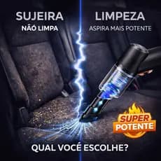 Mini Aspirador Automotivo Portátil Recarregável Sem Fio Potente Limpeza Carro Compacto Premium