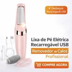 Lixa de Pé Elétrica Profissional Recarregável Removedor de Calos Pedicure USB À Prova D'Água