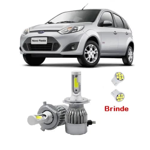 Kit Lâmpada Led Farol Milha Ford Fiesta 2011 à 2014