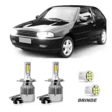Kit Lampada Super Led Gol G1 G2 G3 G4 G5 G6 G7 Farol Alto Baixo