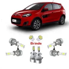 Kit Super Led Palio 2004 À 2014 Farol Alto Baixo E Milha