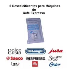 5 Descalcificante Para Cafeteira Dolce Gusto Nespresso 3 Corações Saeco Mondial