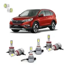 Kit Super Led Honda CRV 2008 a 2017 Farol Alto Baixo E Milha