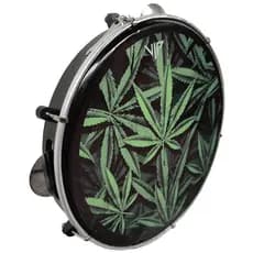 Pandeiro Profissional 10 Pele Leitosa Vip Cannabis