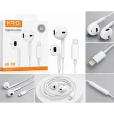 Fone de Ouvido Lightning KRIDI KD-730 para iPhone e iPad