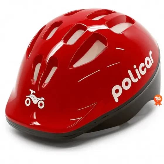 Poliplac Capacete Infantil Vermelho Para Bike