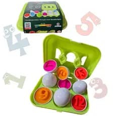 Brinquedo Eduacativo Number Eggs Para Crianças Aprender Numero e Cores se Divertindo