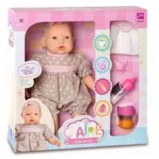 Boneca Bebe Claire Com Acessorios Mamadeira Magica Roma