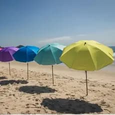 Guarda-Sol Articulado Belfix Classic 1,80m Praia Piscina Sitio Proteção Solar FPS60 Sortido