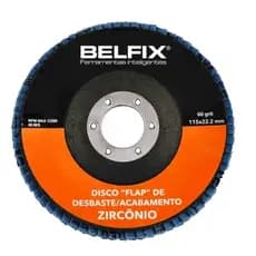 Disco de Lixa Desbaste Flap Grão 60 Zircônio 4-1/2” (115mm) Para Acabamentos Impecáveis