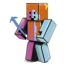 Boneca A Mana 15cm Minecreft Algazarra Original Articulada
