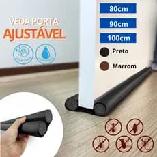 Veda Porta Protetor Ajustável Impermeável Proteção Insetos Poeira Água