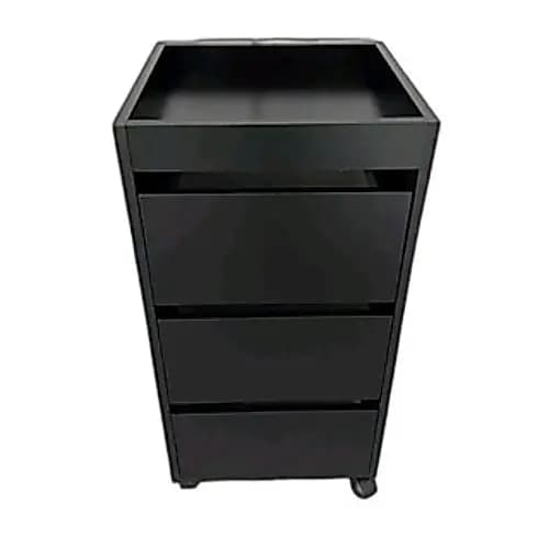 CARRINHO AUXILIAR GAVETEIRO  MADEIRA MDF COM 3 GAVETAS